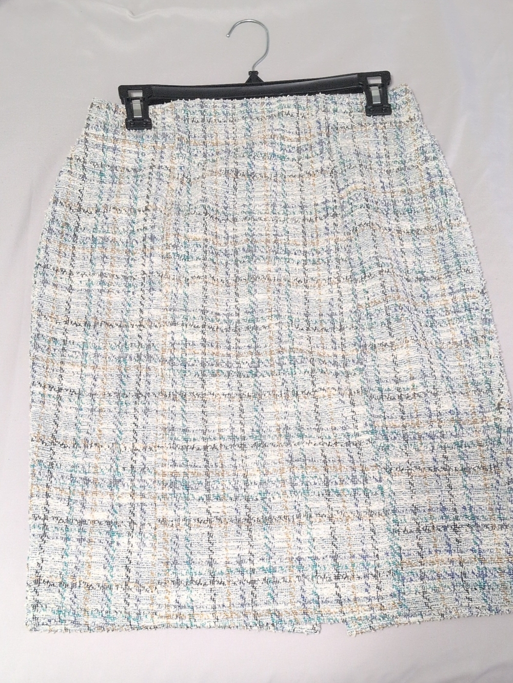 Women’s Kate Kasin Tweed Pencil Skirt - White Multi